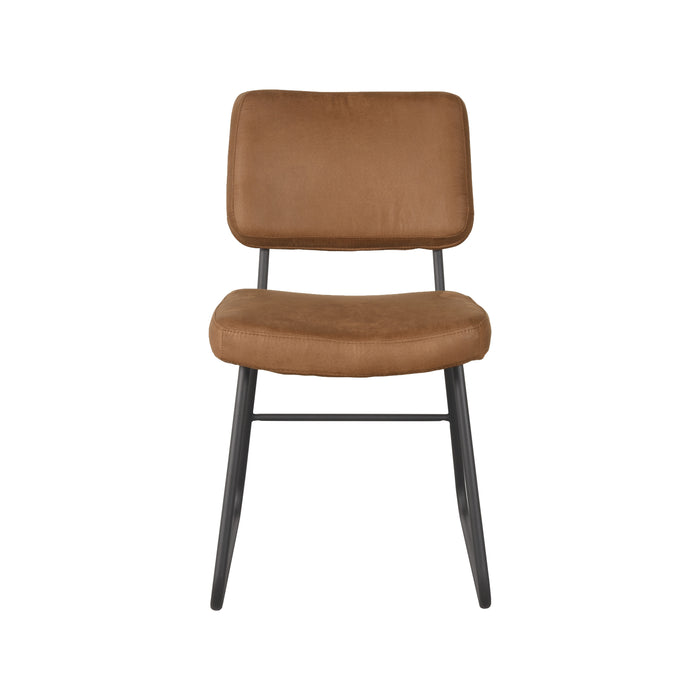 LABEL51 Eetkamerstoel Noah - Cognac - Micro Suede