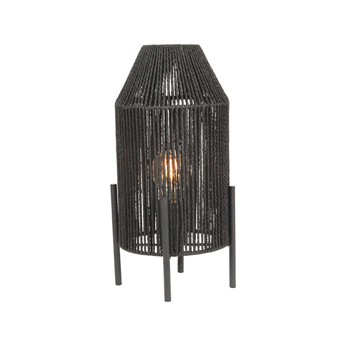 LABEL51 Tafellamp Ibiza - Zwart - Jute - 1-Lichts