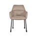 LABEL51 Eetkamerstoel Lenny - Taupe - Micro Suede