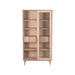 LABEL51 Vitrinekast Jule - Naturel - Eiken - One Size