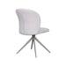 LABEL51 Eetkamerstoel Kimo - Naturel - Boucle - Taupe Metalen Frame