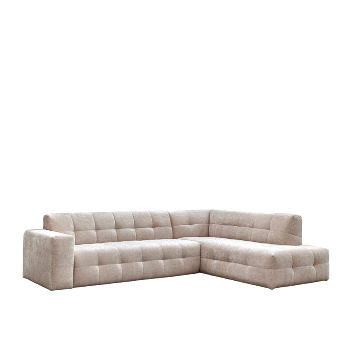 LABEL51 Hoekbank Lorenzo Chenille Rood Rechts