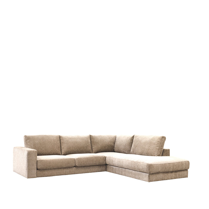 LABEL51 Hoekbank Valero Chenille Beige Rechts