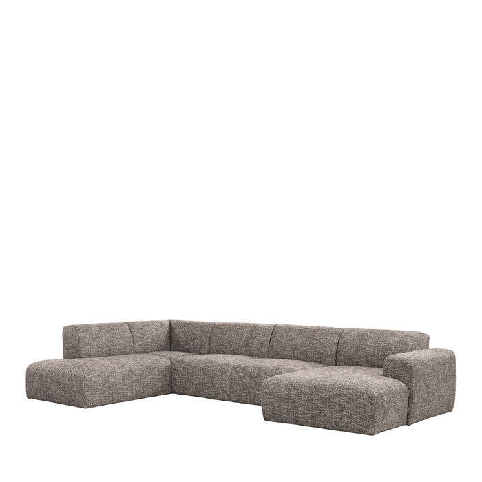 LABEL51 Hoekbank Verona Geweven Beige Links