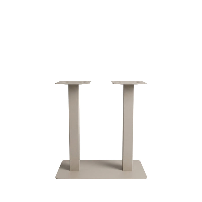 Bartafel Tafelpoot Dubbel Metaal Beige Taupe, hoofdfoto