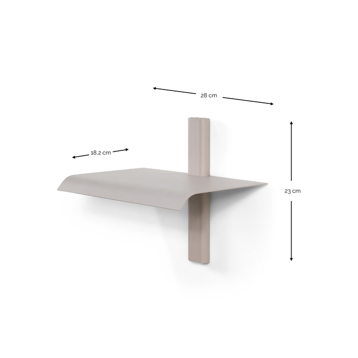 x OnMateria - HOLA 1 Wandplank - Silky Taupe Spinder Design-Wandplanken-Spinder