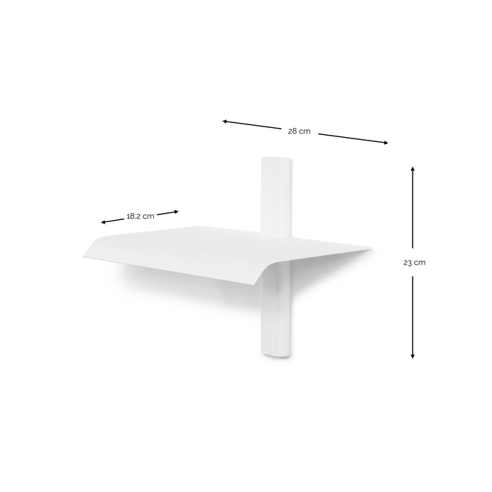 x OnMateria - HOLA 1 Wandplank - Wit Spinder Design-Wandplanken-Spinder